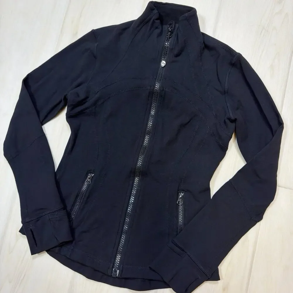 Lululemon Define Jacket Luon Full Zip Athletic Running Yoga Coat Black Size 6